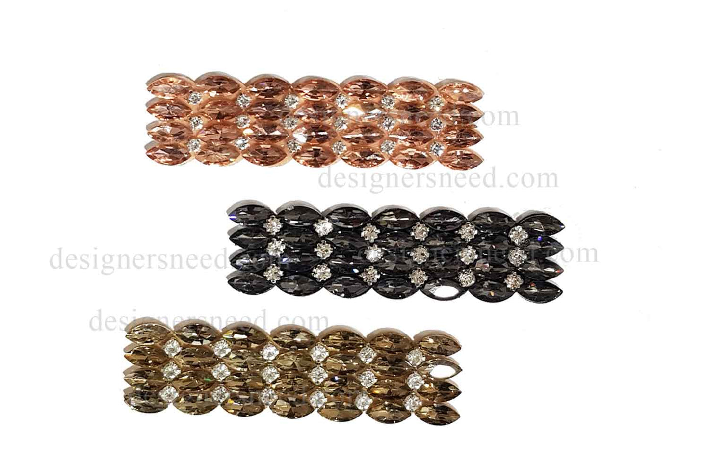 Rhinestone Work Fancy Stick on Patch Appliques