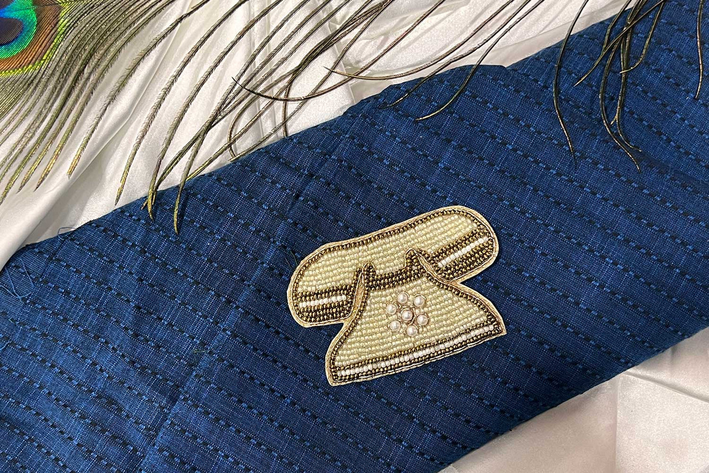 Telephone Patch Beads Work Kiddish Patch