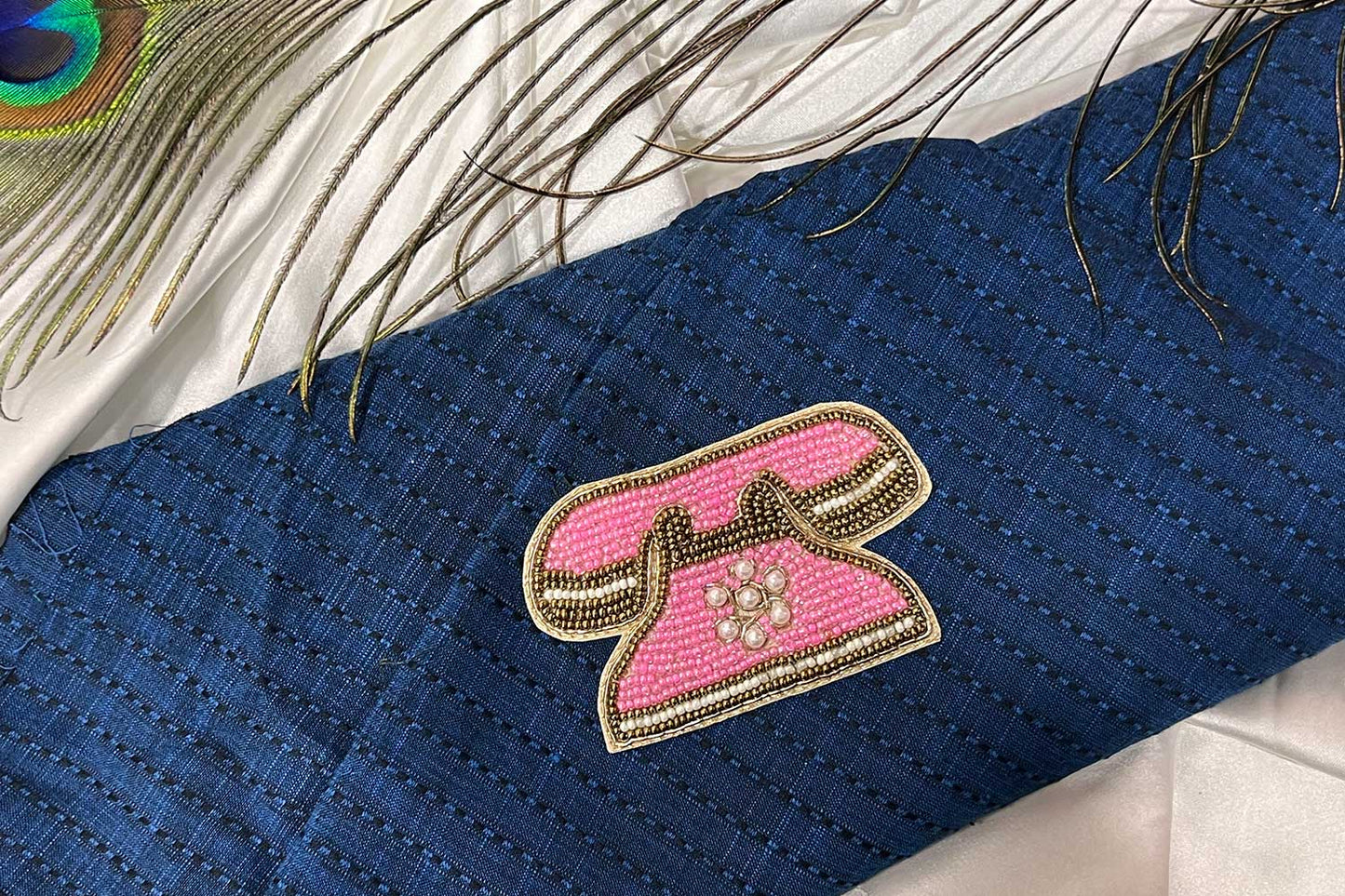 Telephone Patch Beads Work Kiddish Patch