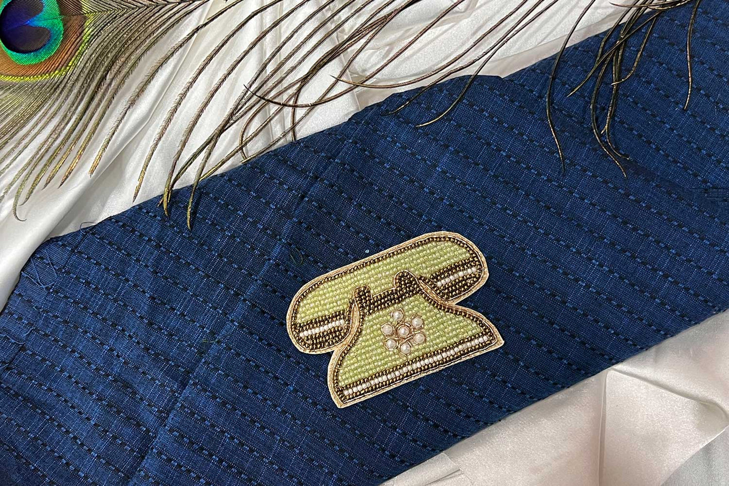 Telephone Patch Beads Work Kiddish Patch