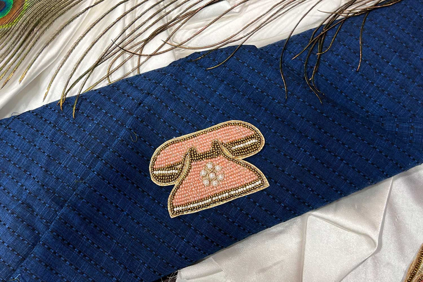 Telephone Patch Beads Work Kiddish Patch