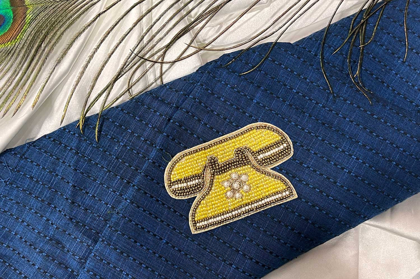 Telephone Patch Beads Work Kiddish Patch