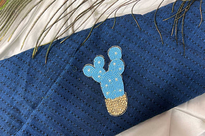 Cactus Patch Beads Work Kiddish Patch