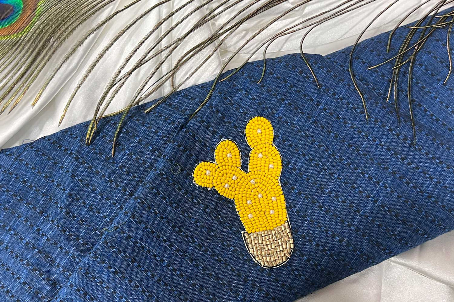 Cactus Patch Beads Work Kiddish Patch