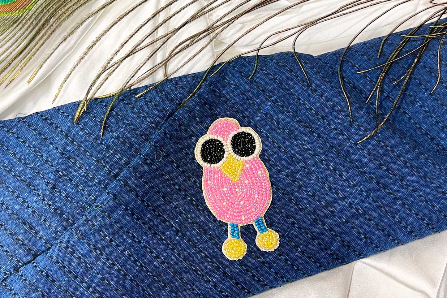 Owl Patch Beads Work Kiddish Patch