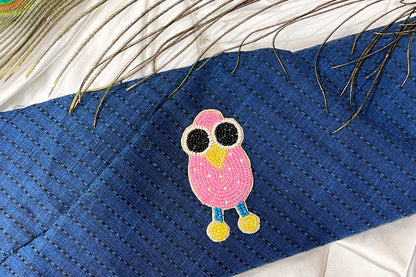 Owl Patch Beads Work Kiddish Patch
