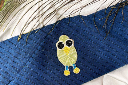 Owl Patch Beads Work Kiddish Patch