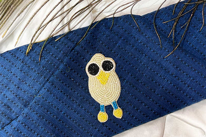 Owl Patch Beads Work Kiddish Patch