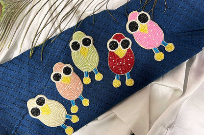 Owl Patch Beads Work Kiddish Patch