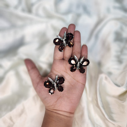 Fancy Butterfly Design Patch 3 Pieces