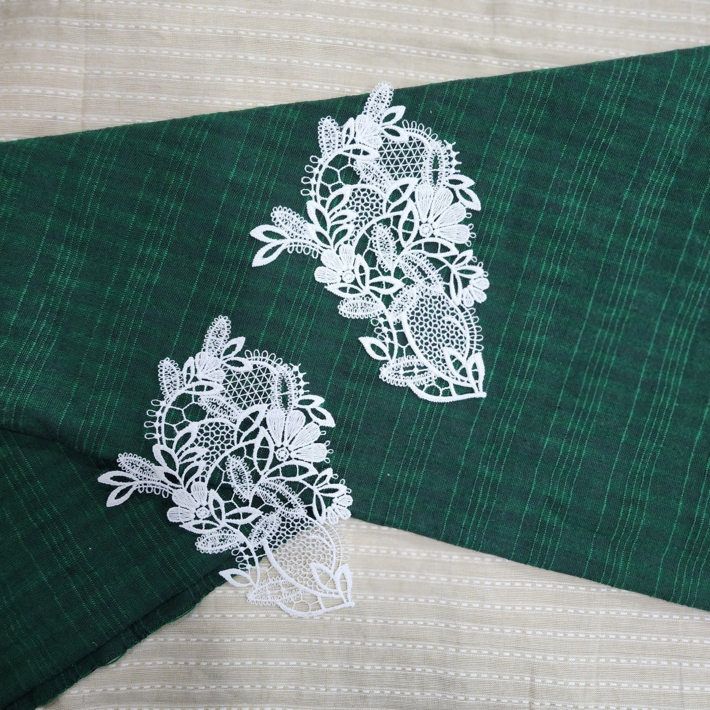 White Color Small Patch 2 Pieces