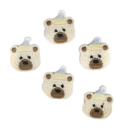 Teddy Face Baby Kids Cute Small Embroidery Clothing Accessory Patches