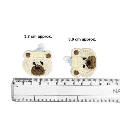 Teddy Face Baby Kids Cute Small Embroidery Clothing Accessory Patches