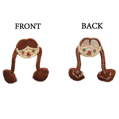 Doll Face Baby Kids Cute Embroidery Patches 5 Pieces