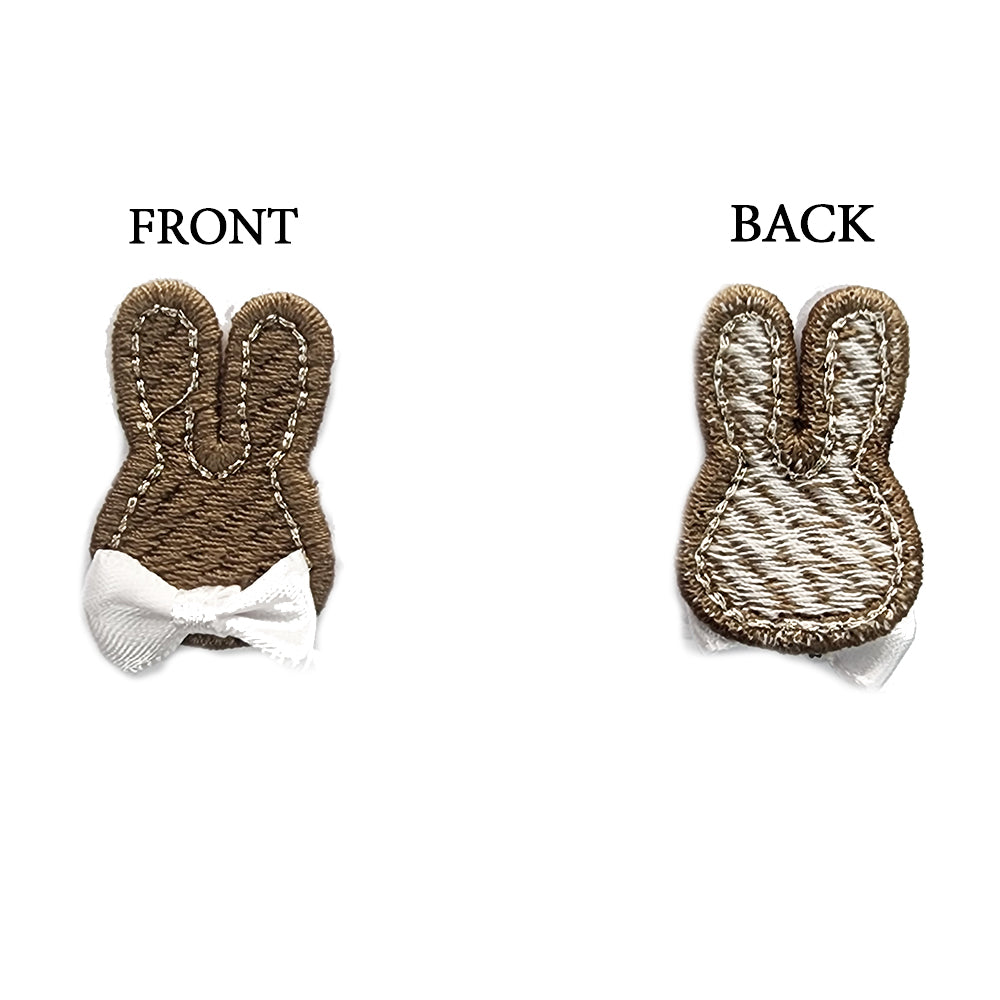 Bunny Shape Baby Kids Cute Small Embroidery Patches 5 Pieces