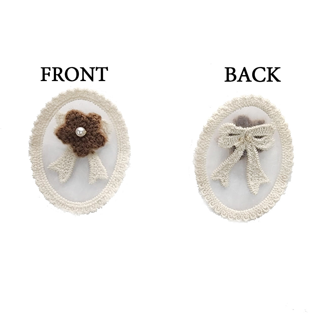Elegant oval shape design in off-white shade 5 Pieces