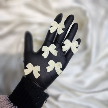 Set of 10 Gorgeous Bow Shaped Clothing Accessory Patches