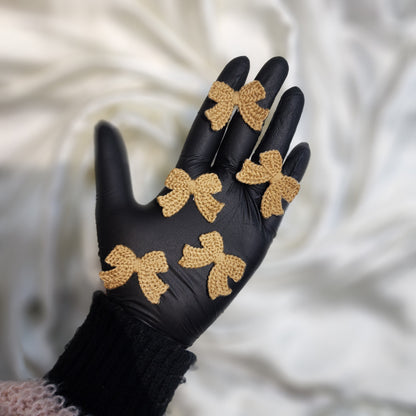 Set of 10 Gorgeous Bow Shaped Clothing Accessory Patches