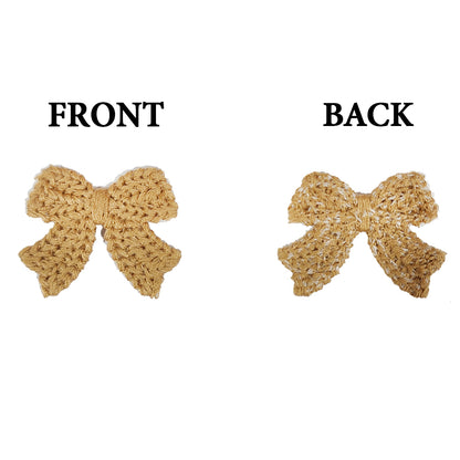 Set of 10 Gorgeous Bow Shaped Clothing Accessory Patches