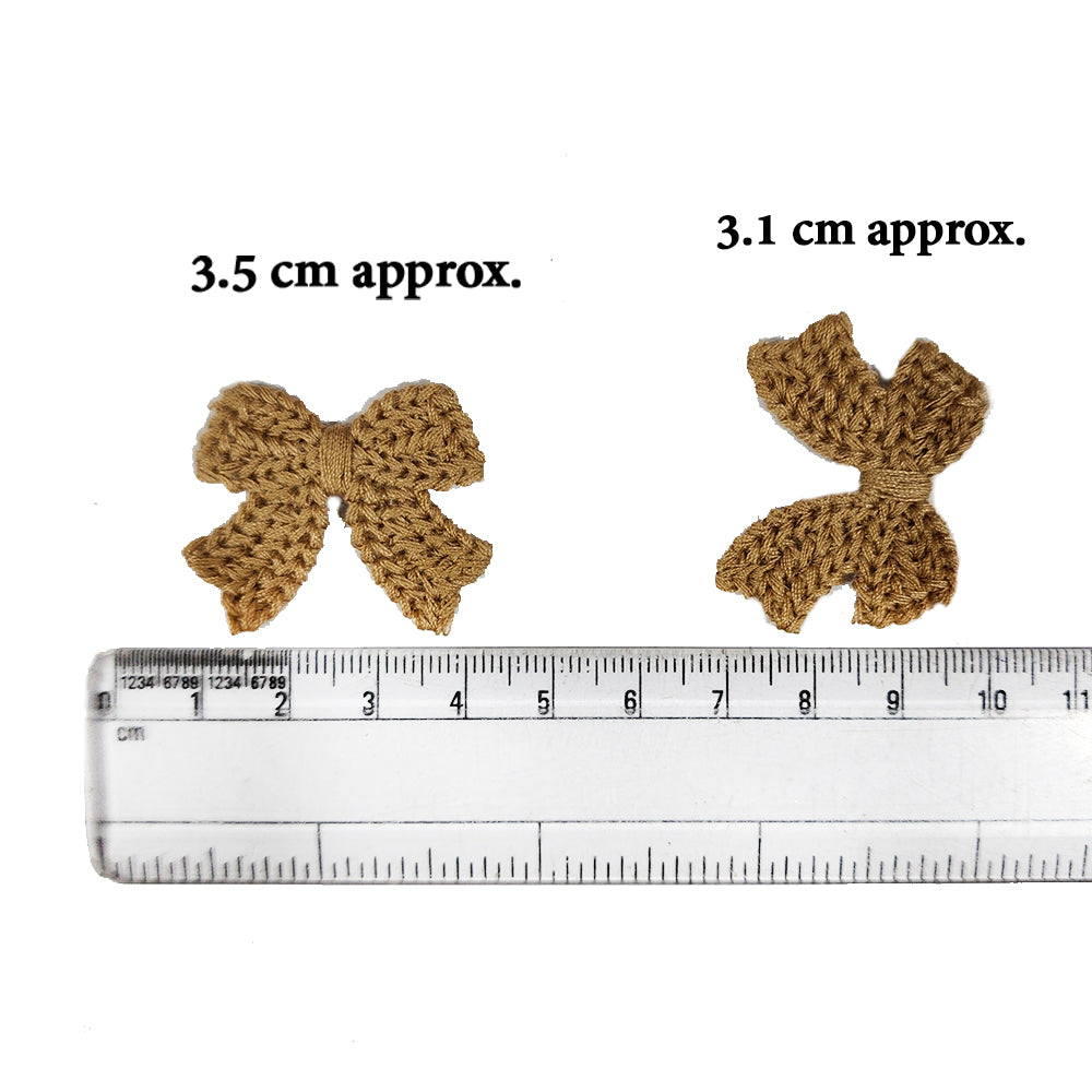 Set of 10 Gorgeous Bow Shaped Clothing Accessory Patches