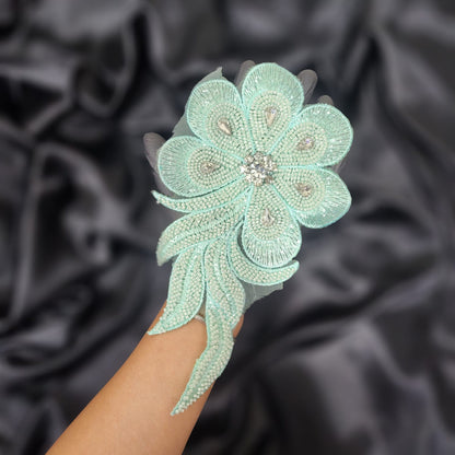 Beads work Flower shaped Patch