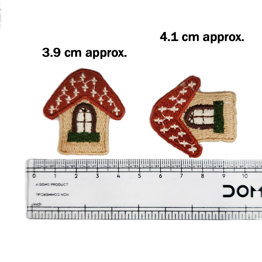 Pack of 5 Pieces Hut Shape Fancy Patches