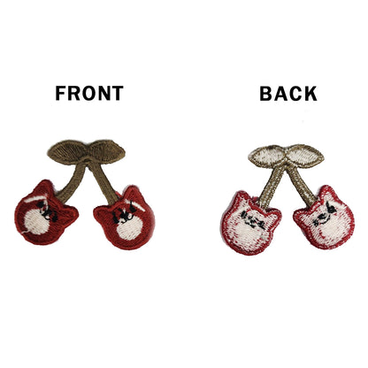 Mehroon color Cherry Shape Designer Patches