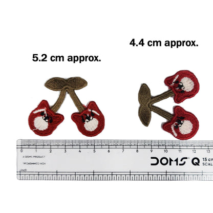 Mehroon color Cherry Shape Designer Patches