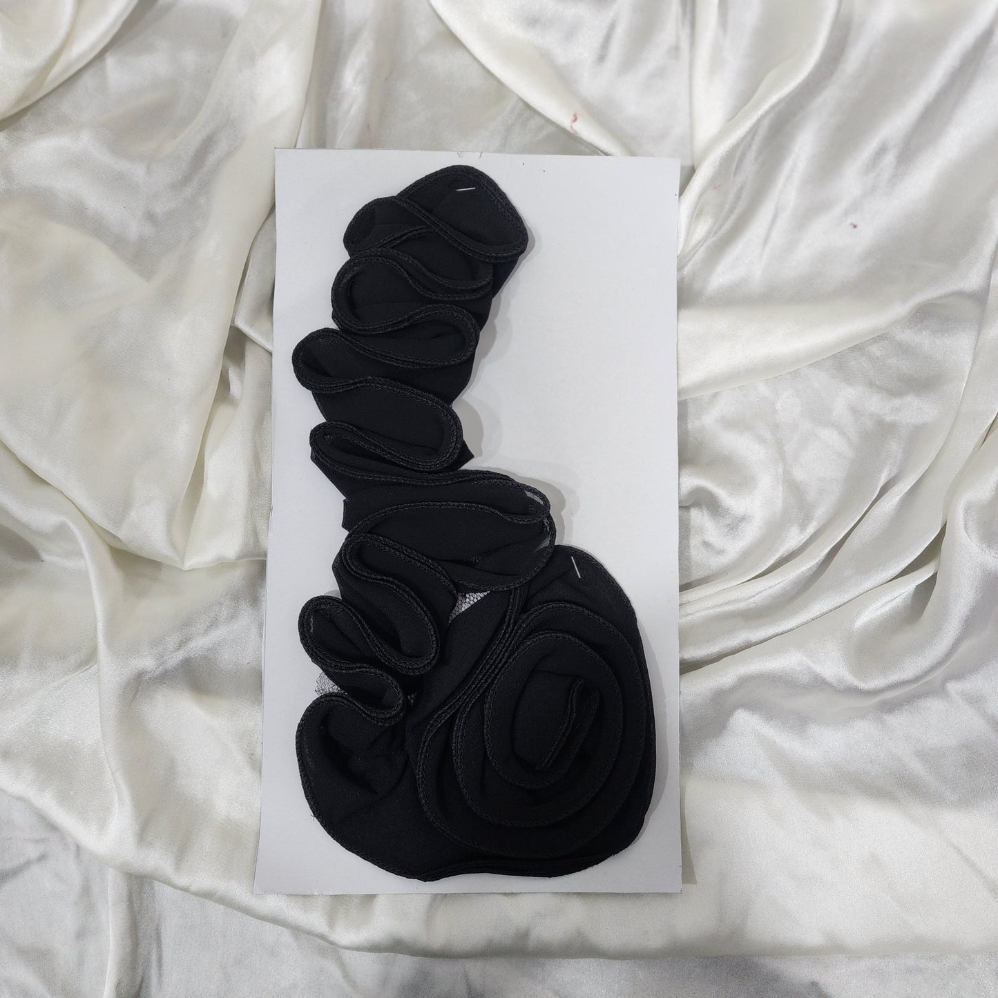Black color Fancy Georgette Patch Applique