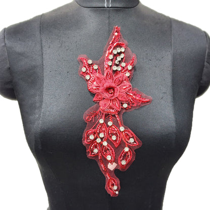 Stone and Katdana work Flower Net Base Patch