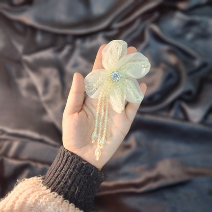 Crystal work Designer Flower Patch 1 Piece