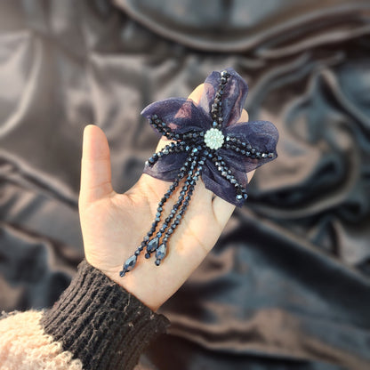 Crystal work Designer Flower Patch 1 Piece