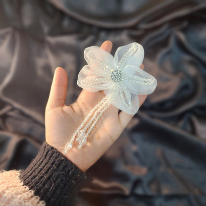 Crystal work Designer Flower Patch 1 Piece