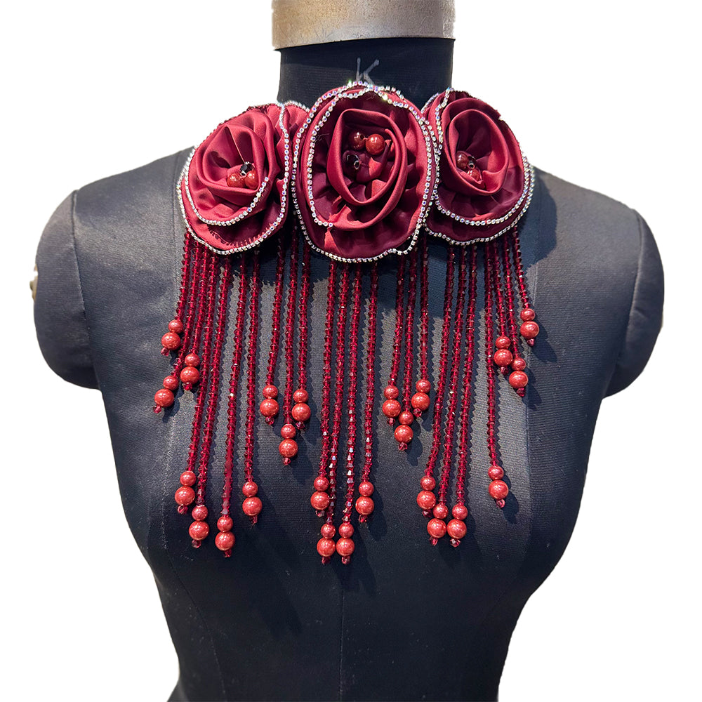 Gorgeous Crystal Hanging Shoulder or Back Neck Patch