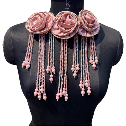 Gorgeous Crystal Hanging Shoulder or Back Neck Patch