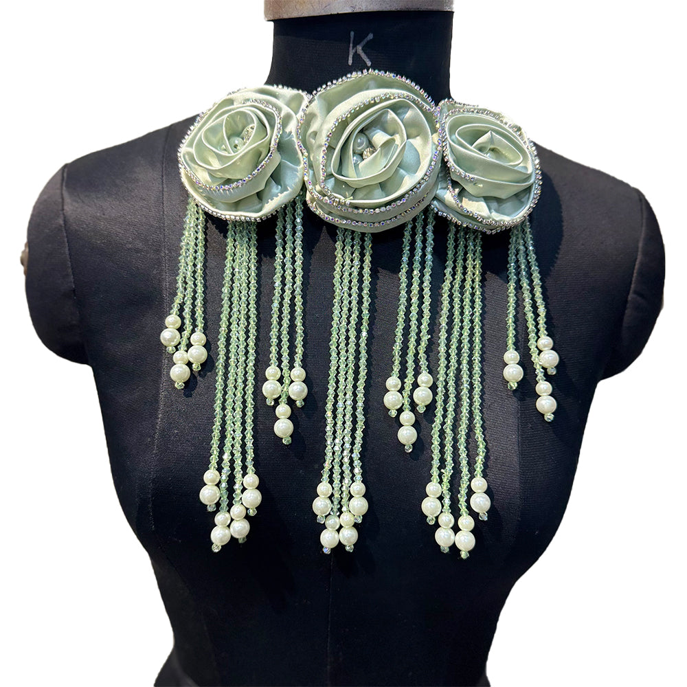 Gorgeous Crystal Hanging Shoulder or Back Neck Patch
