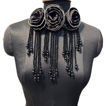 Gorgeous Crystal Hanging Shoulder or Back Neck Patch