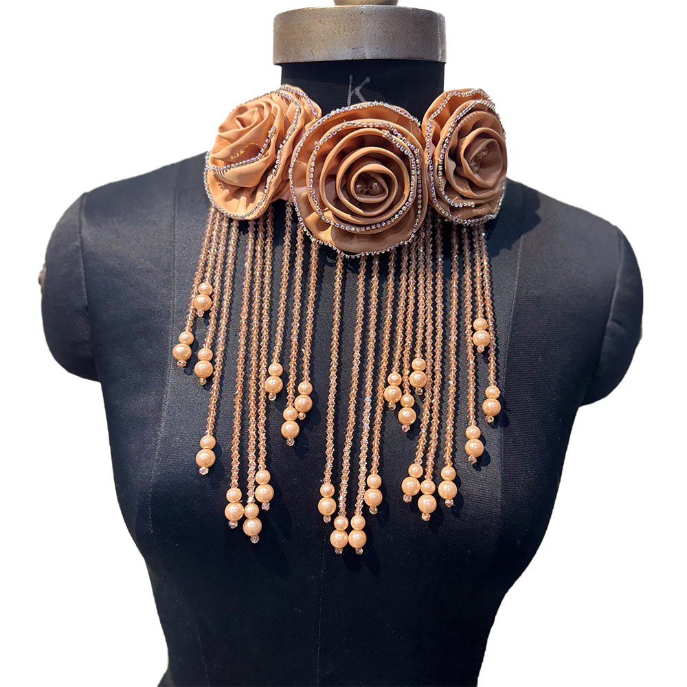 Gorgeous Crystal Hanging Shoulder or Back Neck Patch