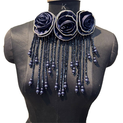 Gorgeous Crystal Hanging Shoulder or Back Neck Patch