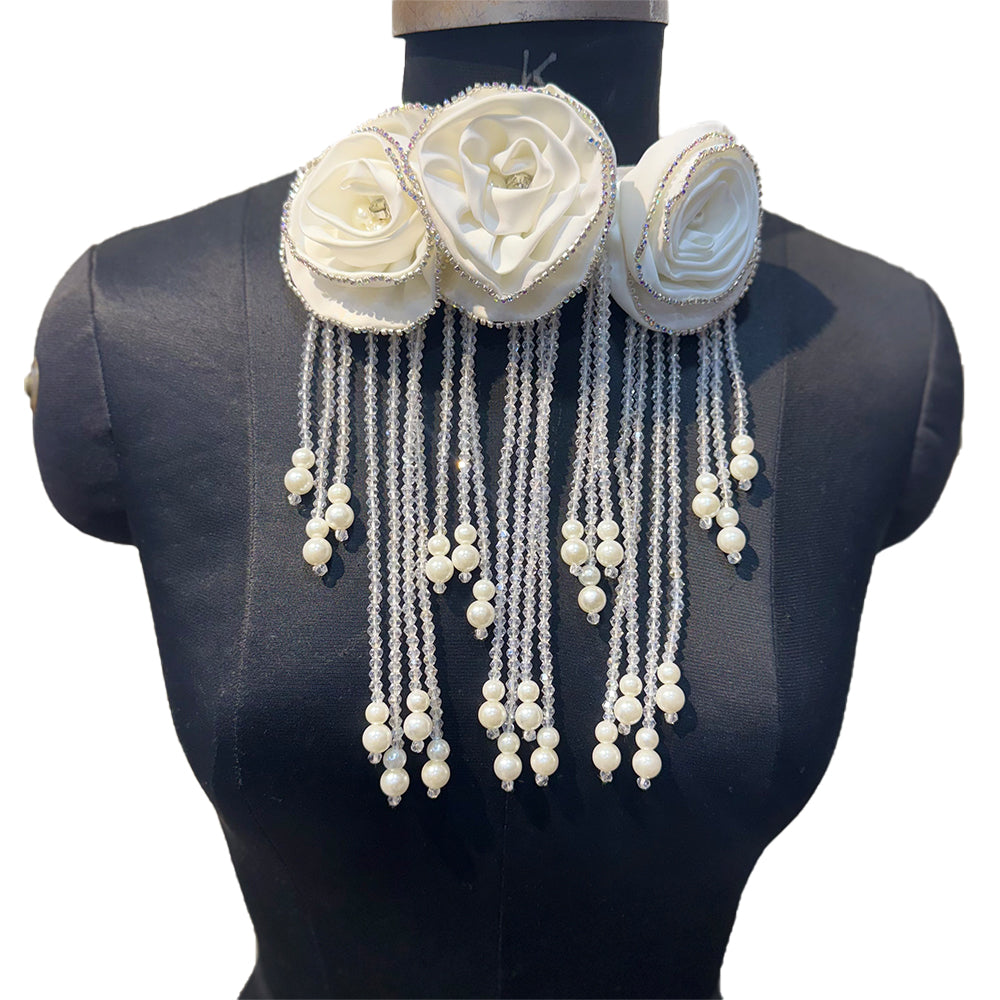 Gorgeous Crystal Hanging Shoulder or Back Neck Patch