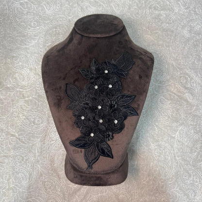 Premium Hand Embroidered Floral Applique