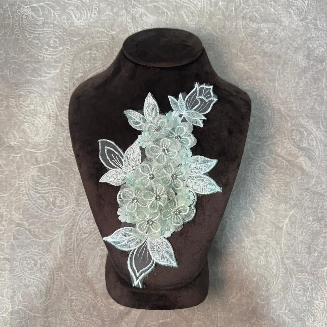 Premium Hand Embroidered Floral Applique