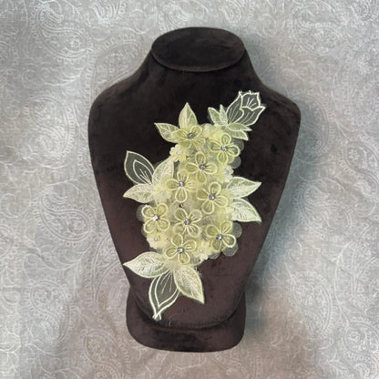 Premium Hand Embroidered Floral Applique