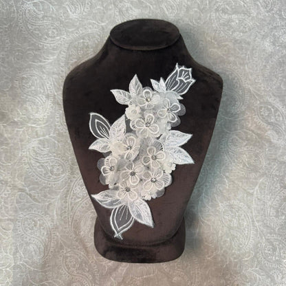 Premium Hand Embroidered Floral Applique