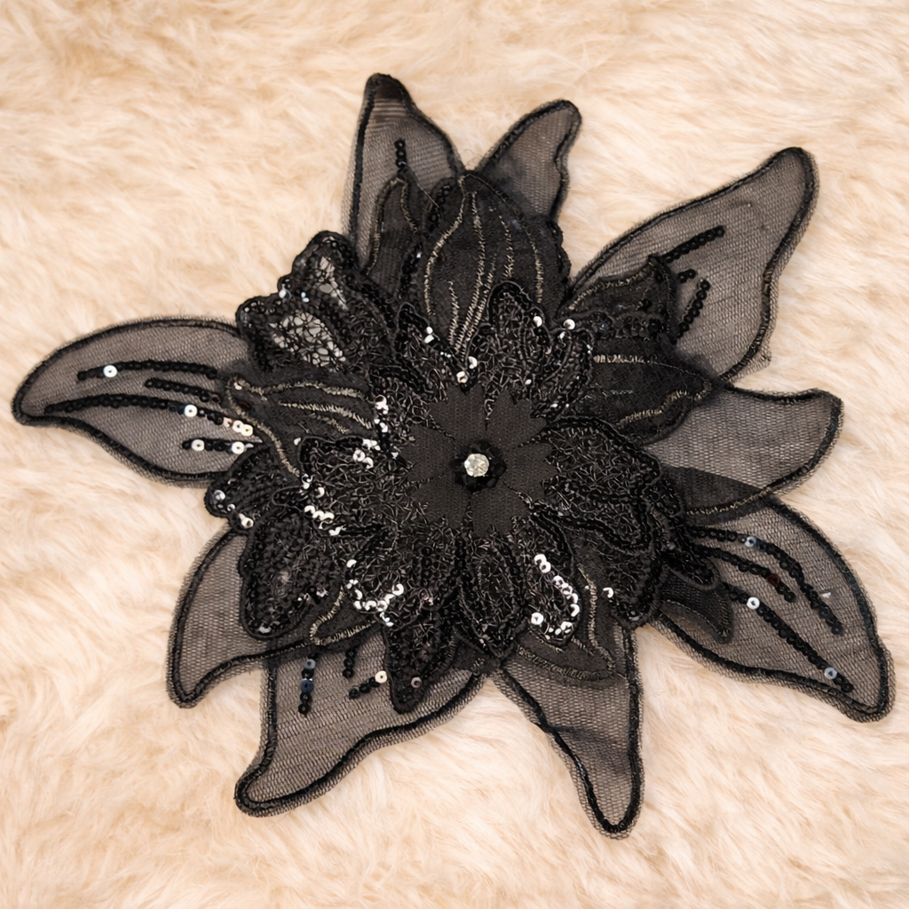 Flower Patches Sequins work 1 pc
