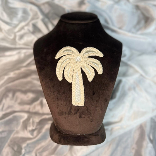 Decorative Tree Shape Pocket Applique Crochet Patch