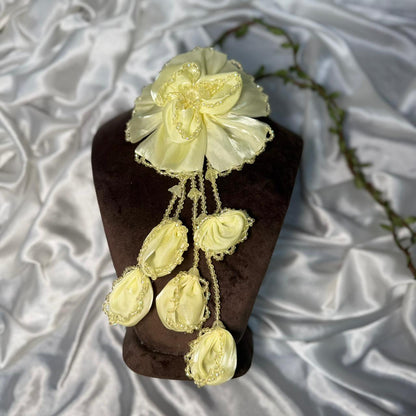 Beautiful Handmade Floral Tassel Embroidery Patch