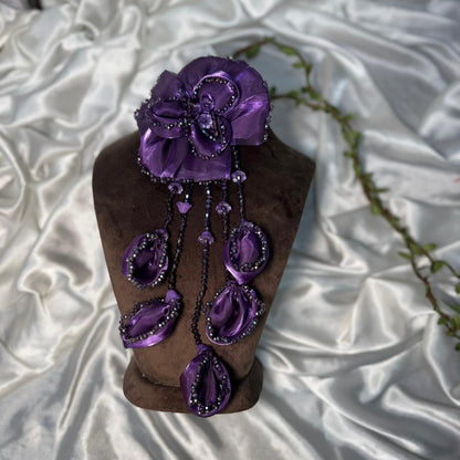 Beautiful Handmade Floral Tassel Embroidery Patch