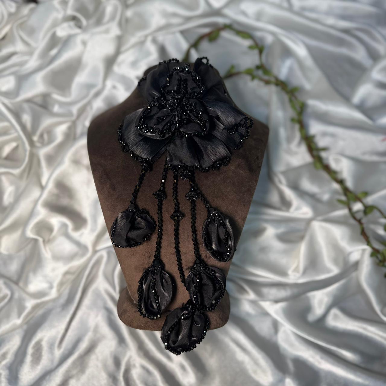Beautiful Handmade Floral Tassel Embroidery Patch
