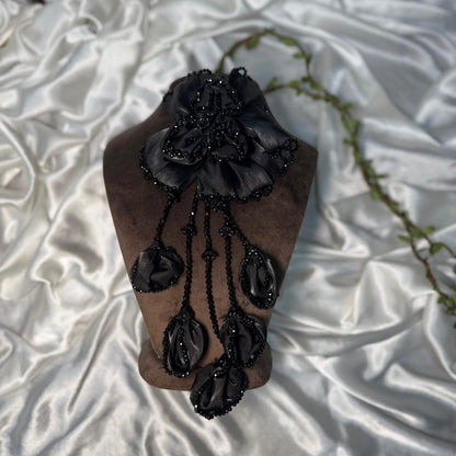 Beautiful Handmade Floral Tassel Embroidery Patch
